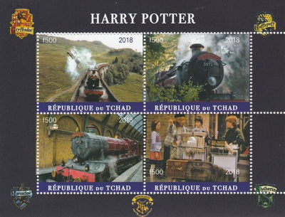 Chad 2018 Harry Potter #2 perf sheetlet containing 4 values unmounted mint. Note this item is privately produced and is offered purely on its thematic appeal, it has no postal validity