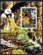 Somalia 2002 Butterflies, Orchids & Fungi #2 perf m/sheet with Scout Logo & various animals in background, unmounted mint. Note this item is privately produced and is offered purely on its thematic appeal