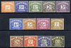 Great Britain 1959-63 Postage Due set of 13 complete 1/2d to £1 wmk St Edwards Crown mounted mint SG D56-68