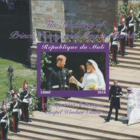 Mali 2018 Royal Wedding - Harry & Meghan imperf souvenir sheet unmounted mint. Note this item is privately produced and is offered purely on its thematic appeal.