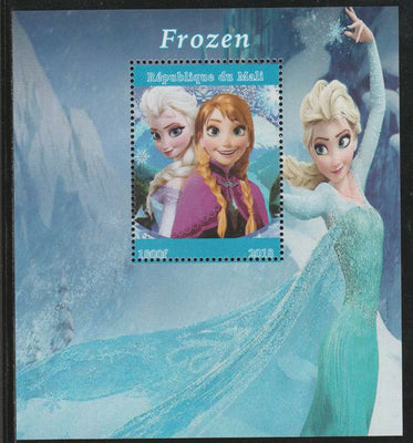Mali 2018 Frozen (Animated Movie) perf souvenir sheet unmounted mint. Note this item is privately produced and is offered purely on its thematic appeal.