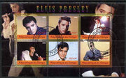 Congo 2009 Elvis Presley perf sheetlet containing 6 values fine cto used