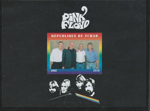 Chad 2018 Pink Floyd imperf souvenir sheet unmounted mint. Note this item is privately produced and is offered purely on its thematic appeal.
