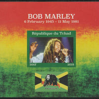 Chad 2018 Bob Marley imperf souvenir sheet unmounted mint. Note this item is privately produced and is offered purely on its thematic appeal.