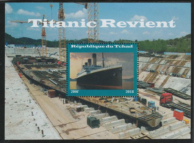 Chad 2018 Titanic Revisited perf souvenir sheet unmounted mint. Note this item is privately produced and is offered purely on its thematic appeal.