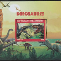 Madagascar 2018 Dinosaurs perf souvenir sheet unmounted mint. Note this item is privately produced and is offered purely on its thematic appeal.