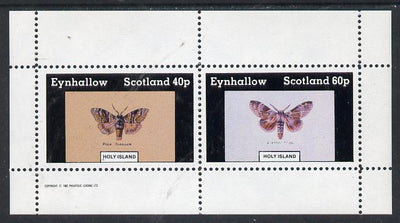 Eynhallow 1982 Butterflies (Pale Tussock & Lobster Moth) perf,set of 2 values (40p & 60p) unmounted mint