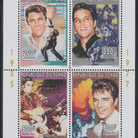Chad 1996 Elvis Presley perf sheetlet containing 4 values unmounted mint