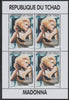 Chad 1996 Madonna perf sheetlet containing 4 values unmounted mint