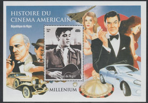 Niger Republic 1999 History of American Cinema souvenir sheet containing 1 value unmounted mint. Note this item is privately produced and is offered purely on its thematic appeal, it has no postal validity