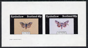 Eynhallow 1982 Butterflies (Pale Tussock & Lobster Moth) imperf,set of 2 values (40p & 60p) unmounted mint