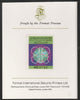 Libya 1980 20th Anniversary of OPEC 45dh imperf mounted on Format International Proof Card, as SG1020