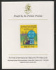 Libya 1980 20th Anniversary of OPEC 115dh imperf mounted on Format International Proof Card, as SG1021