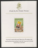 Libya 1981 Peoples Declaration 115dh imperf mounted on Format International Proof Card, as SG1065