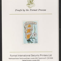 Libya 1981 World Food Day 200dh imperf mounted on Format International Proof Card, as SG1101