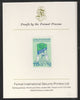 Libya 1981 International Year of the Disabled 115dh imperf mounted on Format International Proof Card, as SG1070
