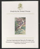 Libya 1982 Birds - Peregrine Falcon 15dh imperf mounted on Format International Proof Card, as SG1192