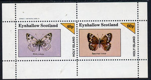 Eynhallow 1982 Butterflies (Bath White & Speckled Wood) perf,set of 2 values (40p & 60p) unmounted mint