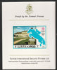 Ajman 1971 Show Jumping 3R from Munich Olympics set, imperf proof mounted on Format International proof card, as Mi 745B