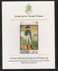 Ras Al Khaima 1969 Napoleon by Jean-Baptiste 75D,imperf mounted on Format International proof card, as Mi 325B