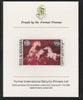 Ras Al Khaima 1972 Horses 1.95R,imperf mounted on Format International proof card, as Mi 661B