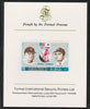 Ras Al Khaima 1972 Baseball USA & Japan 10Dh,imperf mounted on Format International proof card, as Mi 715B