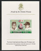 Ras Al Khaima 1972 Baseball USA & Japan 25Dh,imperf mounted on Format International proof card, as Mi 716B