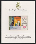 Ras Al Khaima 1969 Scenes from Operas 20Dh Othello by Verdi,imperf mounted on Format International proof card, as Mi 281B