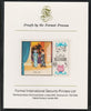 Ras Al Khaima 1969 Scenes from Operas 60Dh Aida by Verdi,imperf mounted on Format International proof card, as Mi 283B
