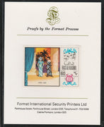 Ras Al Khaima 1969 Scenes from Operas 60Dh Aida by Verdi,imperf mounted on Format International proof card, as Mi 283B