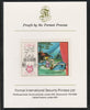 Ras Al Khaima 1969 Scenes from Operas 80Dh Madam Butterfly by Puccini,imperf mounted on Format International proof card, as Mi 284B