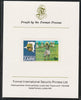 Zaire 1979 River Expedition 1k Ntore Dancer imperf mounted on Format International proof card as SG 952