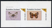 Eynhallow 1982 Butterflies (Bath White & Speckled Wood) imperf,set of 2 values (40p & 60p) unmounted mint