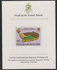 Congo 1980 World Cup Football,150f (Valencia CF Stadium) imperf proof mounted on Format International proof card as SG 729