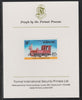 Kenya 1976 Railway Transport 3s Class A Steam Loco imperf mounted on Format International proof card as SG 68