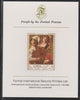 Ajman 1967 Paintings - The Duet by Terbrugghen imperf mounted on Format International proof card as Michel 214B