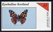 Eynhallow 1982 Butterflies (Painted Lady) imperf souvenir sheet (£1 value) unmounted mint