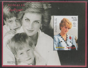 Somalia 2002 Princess Diana 5th Anniversary of Death perf souvenir sheet #7 unmounted mint.. Note this item is privately produced and is offered purely on its thematic appeal