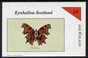 Eynhallow 1982 Butterflies (Comma) imperf deluxe sheet (£2 value) unmounted mint