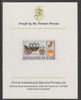 Niger Republic 1981 Royal Wedding 200f imperf proof mounted on Format International proof card, as SG 861