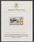 Niger Republic 1981 Royal Wedding 200f imperf proof mounted on Format International proof card, as SG 861