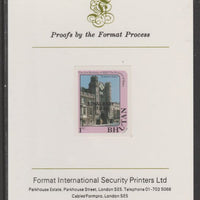 Bhutan 1982 Royal Baby overprint on Princess Diana's 21st Birthday 1n imperf proof mounted on Format International proof card, as SG 475