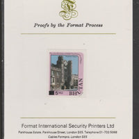 Bhutan 1984 Surcharged on Princess Diana's 21st Birthday 5n on 1n imperf proof mounted on Format International proof card, as SG 578