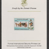 Mauritania 1981 Royal Wedding 77um imperf proof mounted on Format International proof card, as SG 703