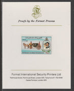 Mauritania 1981 Royal Wedding 77um imperf proof mounted on Format International proof card, as SG 703
