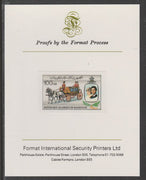 Mauritania 1981 Royal Wedding 100um (ex m/sheet) imperf proof mounted on Format International proof card, as SG MS704