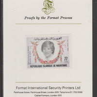 Mauritania 1982 Princess Diana's 21st Birthday 77um imperf proof mounted on Format International proof card, as SG 734