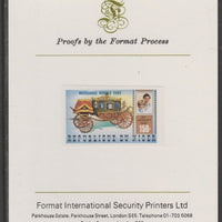 Niger Republic 1982 Birth of Prince William opt on Royal Wedding 150f imperf proof mounted on Format International proof card, as SG 905