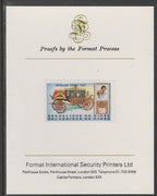 Niger Republic 1982 Birth of Prince William opt on Royal Wedding 150f imperf proof mounted on Format International proof card, as SG 905