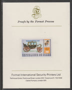 Niger Republic 1982 Birth of Prince William opt on Royal Wedding 200f imperf proof mounted on Format International proof card, as SG 906